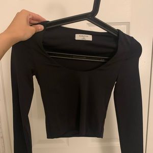 LIKE NEW BABATON Sculpt cropped full sleeved shirt